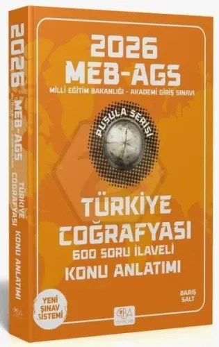 CBA Yayınları 2026 MEB-AGS Türkiye Coğrafyası Konu Anlatımı Pusula Serisi