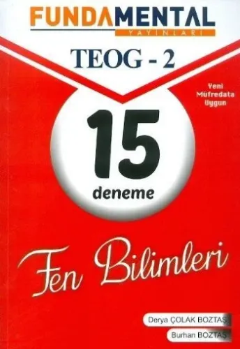 Fundamental 8. Sınıf TEOG 2 Fen Bilimleri 15 Deneme