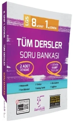 Karekök Yayınları 8. Sınıf LGS Tüm Dersler 1. Dönem Soru Bankası