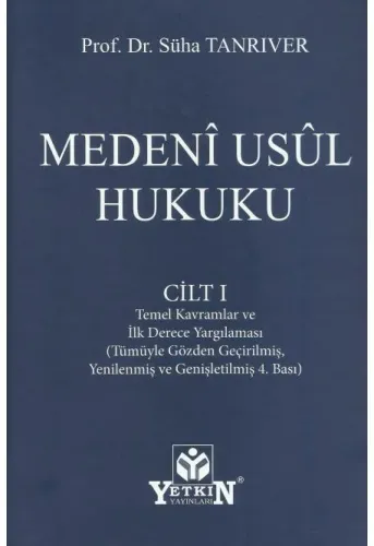 Medeni Usul Hukuku Cilt I