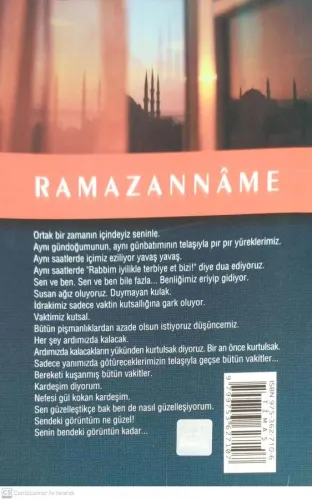 Ramazanname Fatma Barbarosoğlu Timaş Yayınları