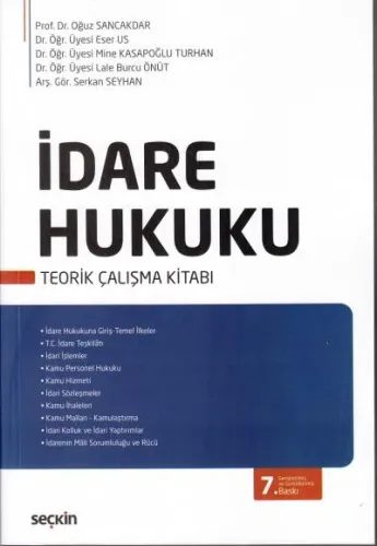 İdare Hukuku Teorik Çalışma Kitabı