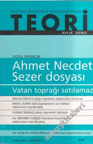Teori - Aylık Dergi - Sayı: 177      Ekim
