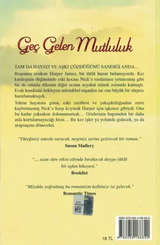 Geç Gelen Mutluluk Kristan Higgins Koridor Yayıncılık %44 indirimli