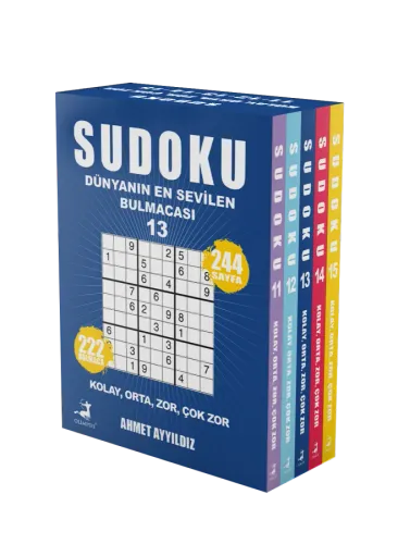 Sudoku Dünyanın En Sevilen Bulmacası 5 Kitap Set (11-12-13-14-15)