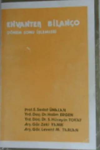 Envanter Bilanço Dönem Sonu İşlemleri