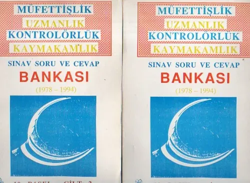Müfettişlik Uzmanlık Kontrolörlük Kaymakamlık Sıav Soru Ve Cevap Bankası (1978-1994) 2 Cilt