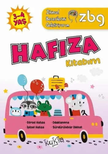 3 - 4 Yaş Hafıza Kitabım - ZBG Zihinsel Becerilerimi Geliştiriyorum Kukla 9786052211632