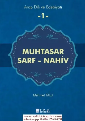 Muhtasar Sarf Nahiv Mehmet Talu