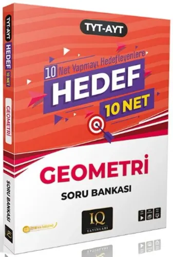IQ Yayınları TYT AYT Geometri Hedef 10 Net Soru Bankası