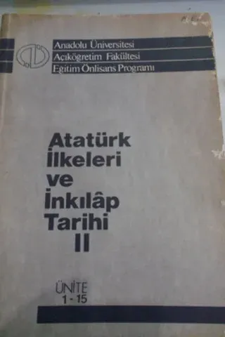 Atatürk İlkeleri ve İnkılap Tarihi II