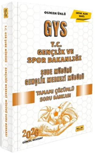 Makro Kitap 2026 T.C. Gençlik ve Spor Bakanlığı GYS Şube Müdürü – Genç