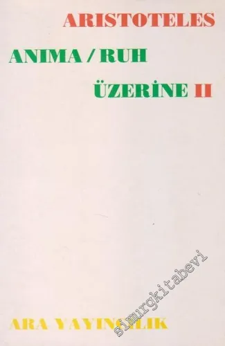 Anima / Ruh Üzerine - 2. Kitap -        1992