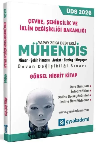 GYS Akademi 2026 GYS ÜDS Çevre, Şehircilik ve İklim Değişikliği Bakanlığı Mühendis Konu Anlatımlı