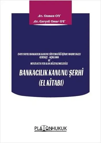 Bankacılık Kanunu Şerhi (El Kitabı )