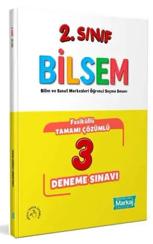 Markaj Yayınları 2. Sınıf Bilsem Çözümlü 3 Fasikül Deneme Sınavı