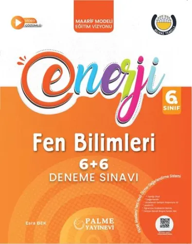Palme Yayınları 6 Sınıf 6+6 Enerji Fen Bilimleri Deneme Sınavı