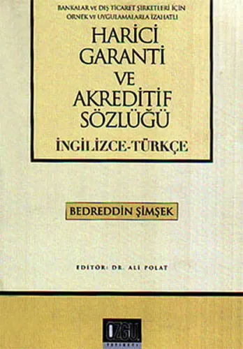 Harici Garanti ve Akreditif Sözlüğü (İngilizce-Türkçe)