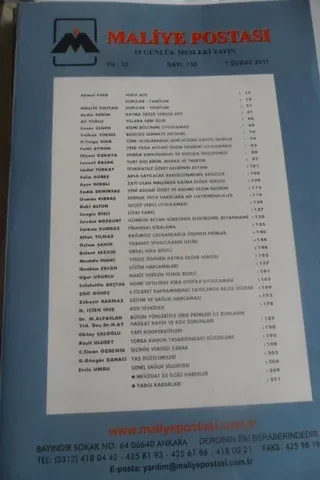 Maliye Postası 2011/730