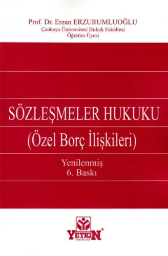 Sözleşmeler Hukuku (Özel Borç İlişkileri)