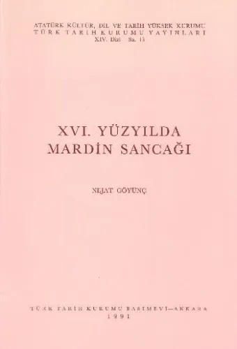 XVI. Yüzyılda Mardin Sancağı