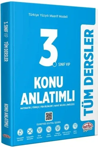 Editör 3. Sınıf Tüm Dersler Konu Anlatımlı Maarif Model 2027