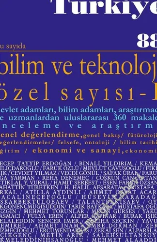 Yeni Türkiye Dergisi Bilim ve Teknoloji Özel Sayısı - 5 Cilt TAKIM - Sayı: 88 - 92      Ocak, Haziran