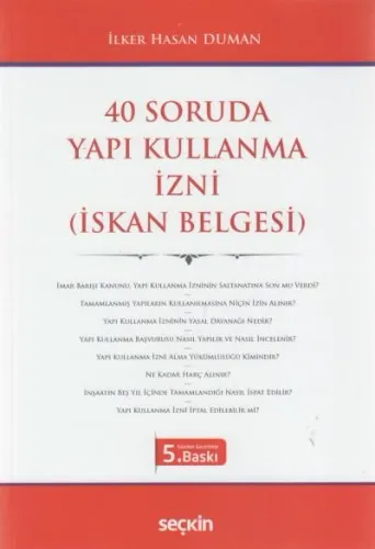 40 Soruda Yapı Kullanma İzni Belgesi ( İskan Belgesi )