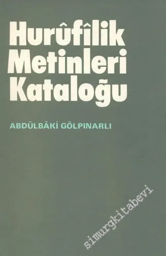 Hurufilik Metinleri Kataloğu -        1973