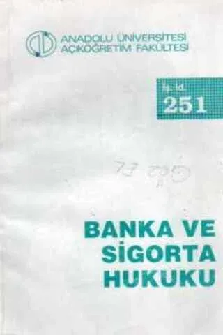 Banka ve Sigorta Hukuku