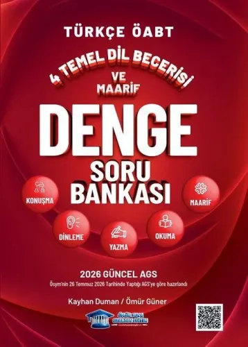 Ömür Güner ÖABT MEB-AGS Türkçe Öğretmenliği 4 Temel Dil Becerisi ve Maarif Denge Soru Bankası Çözümlü