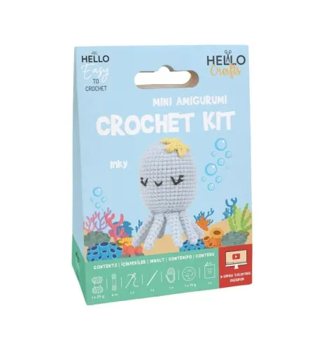 H.CRAFTS TIĞ İŞİ MİNİ AMİGURUMİ KİTİ-INKY