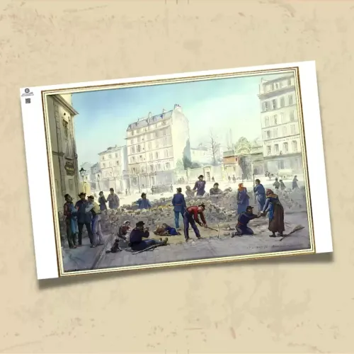 POSTER 0227 - PARİS KOMÜNÜ İLLÜSTRASYON - KUŞE KAĞIT (33X48)