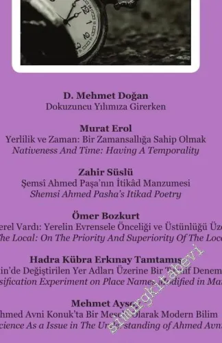 TYB Akademi: Dil, Edebiyat ve Sosyal Bilimler Dergisi - Yerlilik / Yerellik - Sayı: 25    Yıl: 7  Ocak