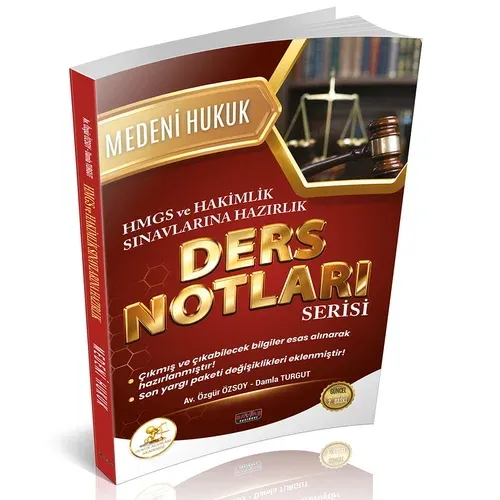 HUKAL HMGS-HAKİMLİK Medeni Hukuk Ders Notları