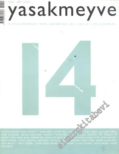 Yasakmeyve: İki Aylık Şiir Dergisi - Sayı; 14, Yıl; 3, Mayıs - Haziran 2005