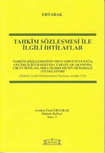Tahkim Sözleşmesi İle İlgili İhtilaflar