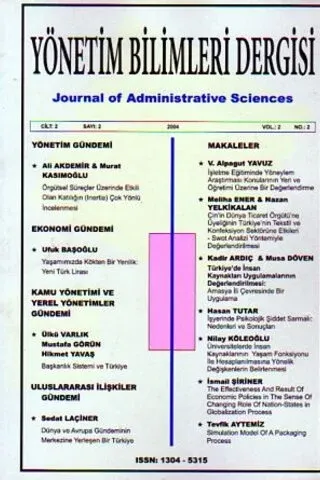 Yönetim Bilimleri Dergisi 2004 Cilt:2 Sayı:2