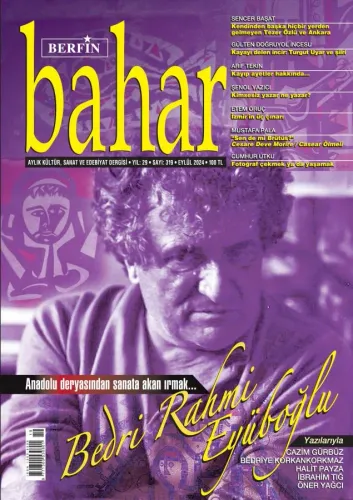 Berfin Bahar Aylık Kültür Sanat Ve Edebiyat Dergisi Sayı: 319