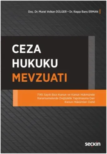 Ceza Hukuku Mevzuatı-Murat Volkan Dülger