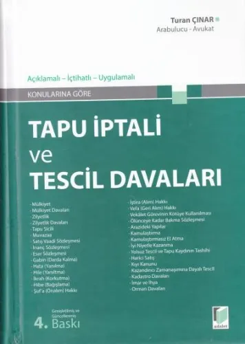 Tapu İptali ve Tescil Davaları