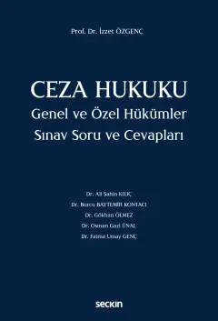 Ceza Hukuku Genel ve Özel Hükümler Sınav Soru ve Cevapları