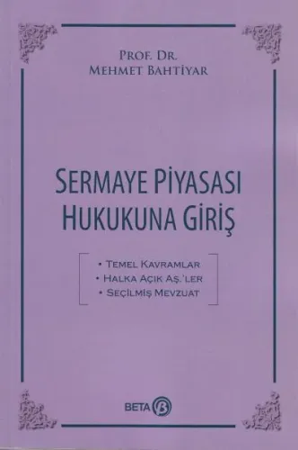 Sermaye Piyasası Hukukuna Giriş