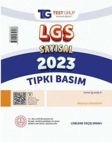 TEST GRUP - 8.Sınıf - Sayısal + Sözel - LGS Tıpkı Basım 2023 ÇIKMIŞ SORULAR