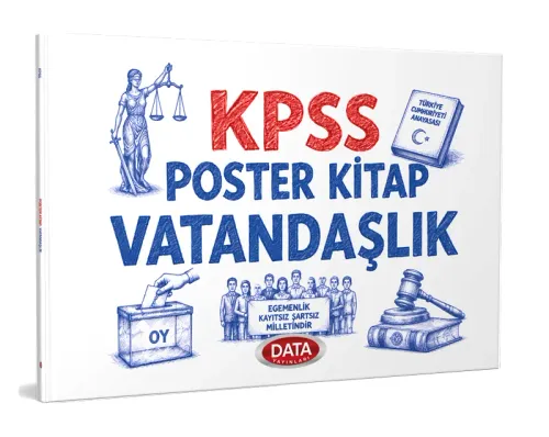 Data Yayınları 2026 KPSS Vatandaşlık Poster Kitap Vatandaşlık