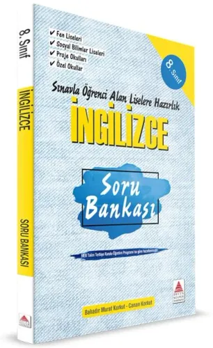 Delta Kültür Yayınları 8. Sınıf LGS İngilizce Soru Bankası Liselere Hazırlık Delta Kültür