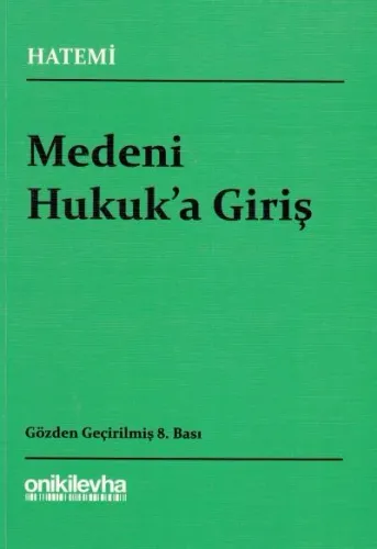 Medeni Hukuka Giriş