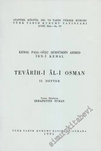 Tevarih-i Al-i Osman 2. Defter -        1991