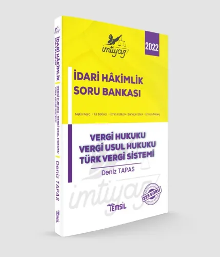 İmtiyaz İdari Hâkimlik Soru Bankası/Vergi Hukuku- Vergi Usul Hukuku- Türk Vergi Sistemi