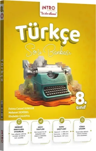 İntro Yayınları 8. Sınıf Türkçe Soru Bankası